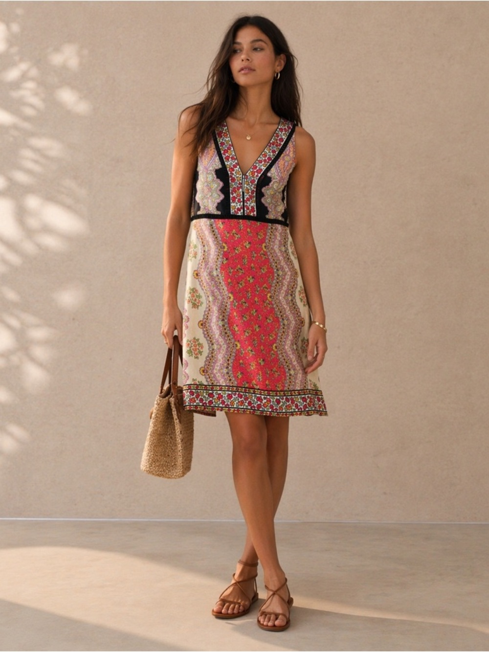 Anthropologie Plenty Tracy Reese bohemian silk sheath dress